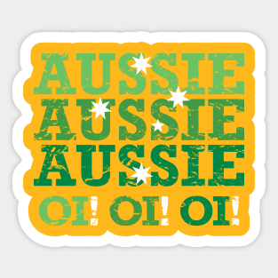 Aussie Aussie Aussie Oi Oi Oi (Green) Sticker